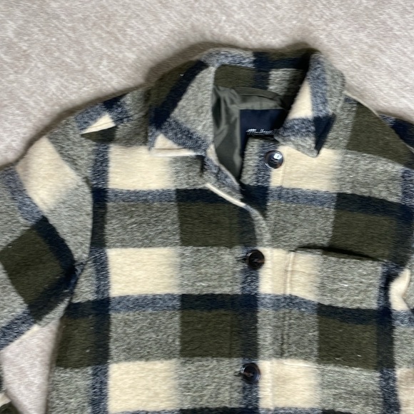Green Madewell Plaid Shacket - Picture 2 of 4